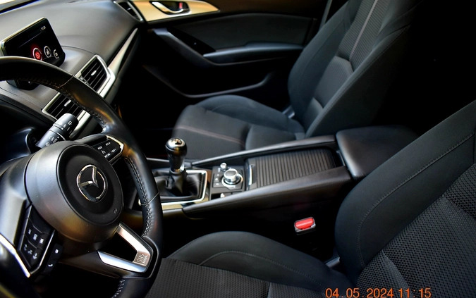 Mazda 3 cena 65000 przebieg: 80130, rok produkcji 2017 z Mieszkowice małe 466